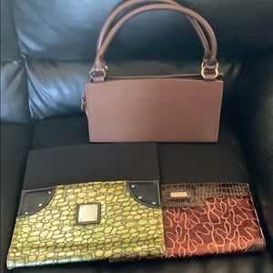 Miche brown bag with 2 shells